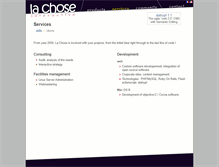 Tablet Screenshot of lachoseinteractive.net